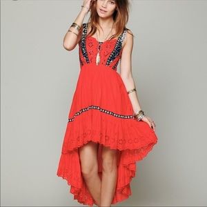 FREE PEOPLE BOSSA NOVA EYELET DRESS